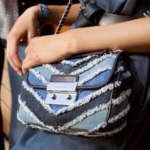 Michael Kors Sloan Denim Chevron Crossbody